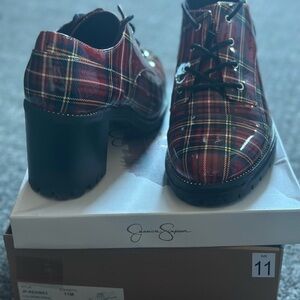 Jessica Simpson Plaid Heeled Shoes